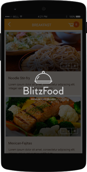 BlitzFood app on Android